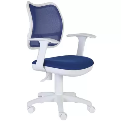 Кресло CH-W797/BL/TW-10 ткань/сетка синий
