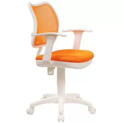 Кресло CH-W797/OR/TW-96-1 ткань/сетка оранжевый