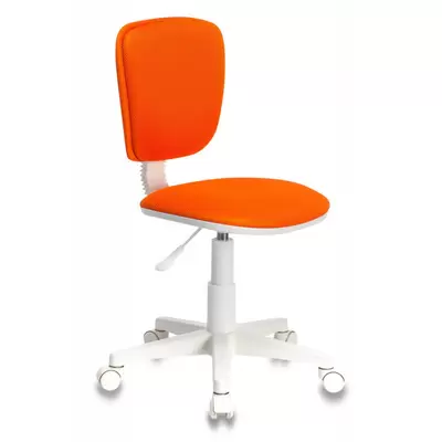 Кресло CH-W204NX/ORANGE оранжевый TW-96-1 (пластик белый)