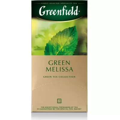 Чай GREENFIELD Green Melissa 25пак/пач.