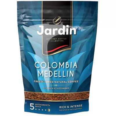 Кофе JARDIN Colombia Medellin, растворимый 150, пакет