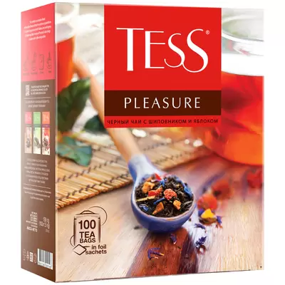Чай TESS Pleasure черный 100пак/пач