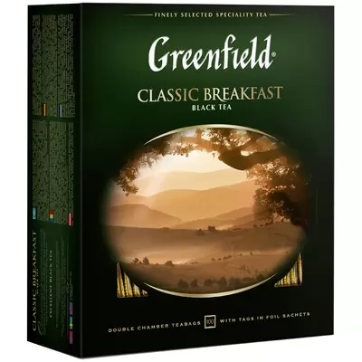 Чай GREENFIELD Classic Breakfast 100пак/пач.