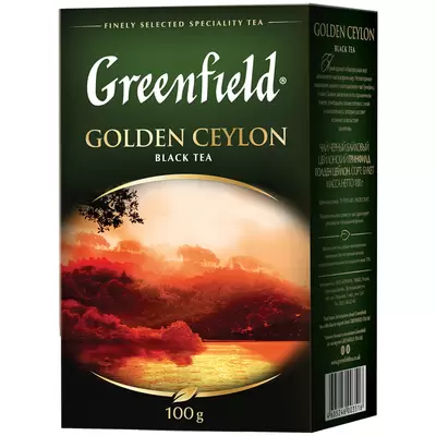 Чай GREENFIELD Golden Ceylon листовой 100 гр.