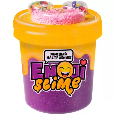 Слайм Slime "Emoji. Фиолетовый", 120г