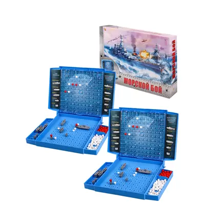 Игра настольная МОРСКОЙ БОЙ 37х24,5х5,5см, пластик, в картонной коробке