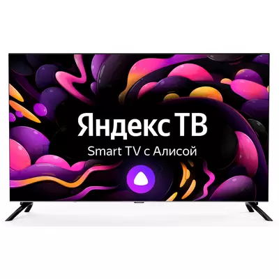 Телевизор LED Hyundai 40" H-LED40BS5003 Яндекс.ТВ Frameless черный FULL HD 60Hz DVB-T DVB-T2 DVB-C D