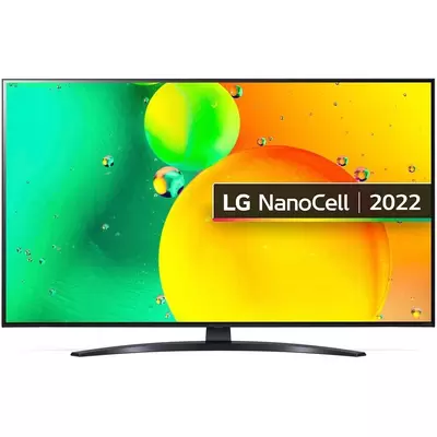 55 Телевизор LG 55NANO766QA.ARUB, NanoCell, 4K Ultra HD, синяя сажа, СМАРТ ТВ, WebOS