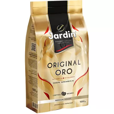 Кофе в зернах Jardin "Oro", премиум, вакуумный пакет, 1кг