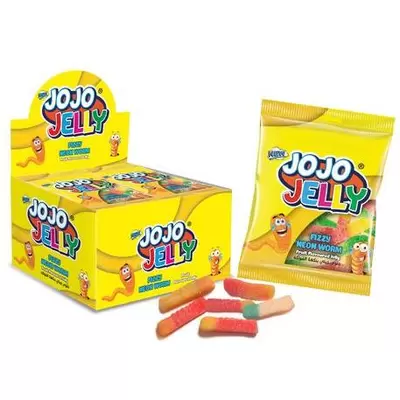 Мармелад жевательный JOJO JELLY Червячки с обсыпке, 20г