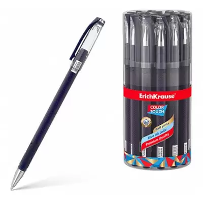 Ручка шариковая ERICH KRAUSE ColorTouch Dots in Blue 0,7мм, корпус рисунок, синий