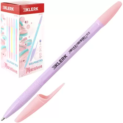 Ручка шариковая KLERK Macaroon Pastel 0,7мм корпус ассорти