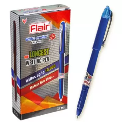 Ручка шариковая FLAIR WRITO-METER DX, 0,6 мм, корпус ассорти, синий