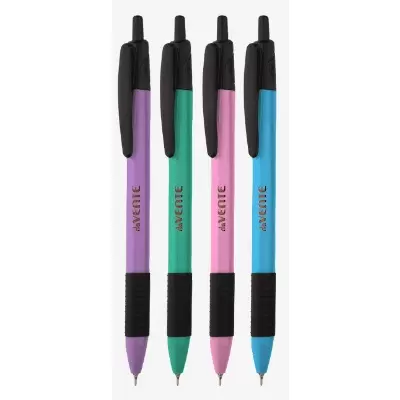 Ручка шариковая автоматическая deVENTE Triolino Pastel Speed Pro 0,7мм, корпус ассорти неон, синий