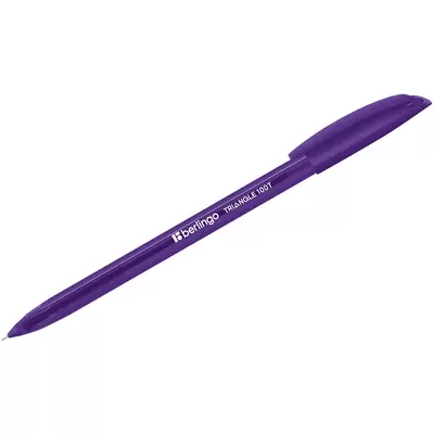 Ручка шариковая BERLINGO Triangle 100T 0,7мм, фиолетовый