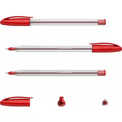 Ручка шариковая ErichKrause® U-108 Classic Stick 1.0, Ultra Glide Technology, цвет чернил красный (в