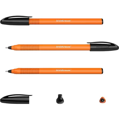 Ручка шариковая ErichKrause® U-108 Orange Stick 1.0, Ultra Glide Technology, цвет чернил черный (в к