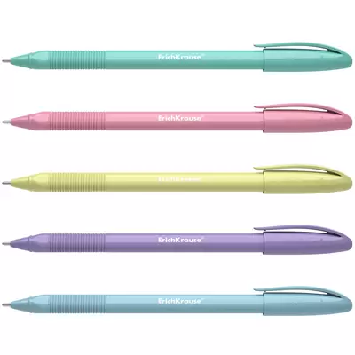 Ручка шариковая ErichKrause® U-109 Pastel Stick&Grip 1.0, Ultra Glide Technology, цвет чернил синий