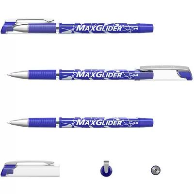 Ручка шариковая ErichKrause® MaxGlider®, Ultra Glide Technology, цвет  чернил синий (в блистере по 1