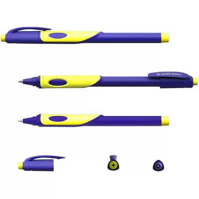 Ручка шариковая ErichKrause® ErgoLine® Kids, Ultra Glide Technology, цвет чернил синий (в пакете по