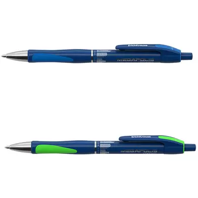 Ручка шариковая автоматическая ErichKrause® MEGAPOLIS Concept, цвет чернил синий (блистер 1 шт.)