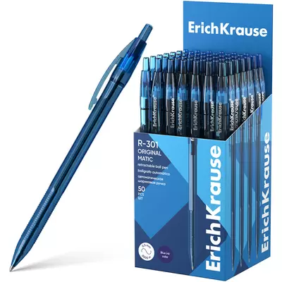Ручка шариковая автоматическая ERICH KRAUSE R-301 Matic Original 1,0мм, синий