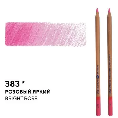 Карандаш профессиональный цветной МАСТЕР-КЛАСС №383, розовый яркий