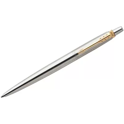 Ручка гелевая PARKER Jotter Stainless Steel GT 0,7мм, корпус хром, подарочная коробка, черный