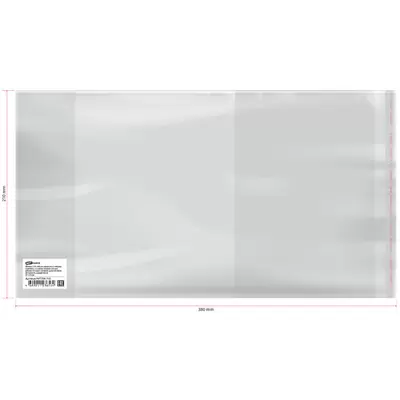 Обложка 210x380 для дневников и тетрадей, универсальная, с липким слоем, ПП 80мк, ШК