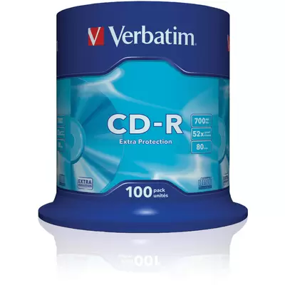 Диск CD-R VERBATIM 700Mb 52х CB100