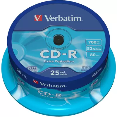 Диск CD-R VERBATIM 700Mb 52х CB25