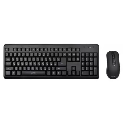 Комплект (клавиатура+мышь) OKLICK 270M, беспроводной, черный