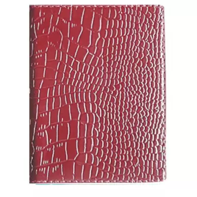 Обложка для паспорта ATTOMEX кожа кроко, красный