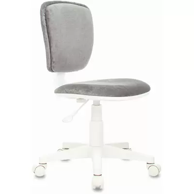 Кресло CH-W204NX/LT19, ткань серый/пластик белый