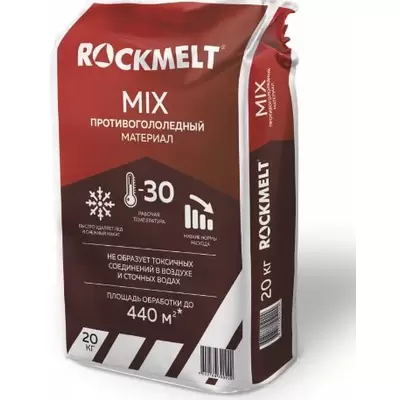 Противогололедный реагент ROCKMELT. MIX 20кг