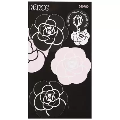 Набор закладок картонных КОКОС Rose, 3шт, ароматизированные