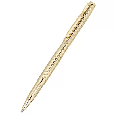 Ручка-роллер DELUCCI Celeste 0,6мм корпус золото, синий