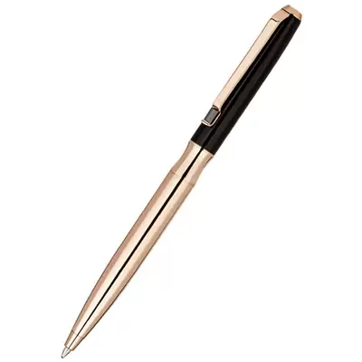 Ручка шариковая DELUCCI Evento 1мм корпус черный с золотом, синий