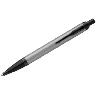 Ручка шариковая PARKER IM Achromatic Grey 1мм, корпус серый, синий