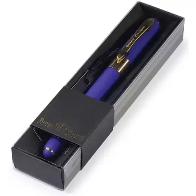 Ручка шариковая MONACO 0,5мм, корпус сине-фиолетовый, в черном футляре, синий