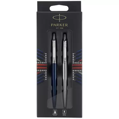 Набор PARKER Jotter London: ручка шариковая + Stainless Steel: ручка гелевая 1,0мм