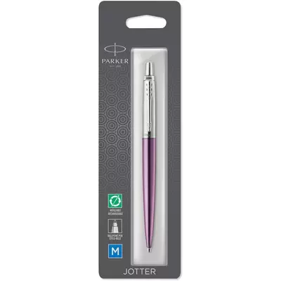 Ручка шариковая автоматическая PARKER Jotter Victoria Violet Chrome CT 1,0мм, корпус фиолетовый