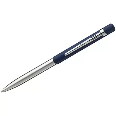Ручка шариковая LUXOR Gemini 1,0мм, корпус синий/хром, кнопочный механизм, синий