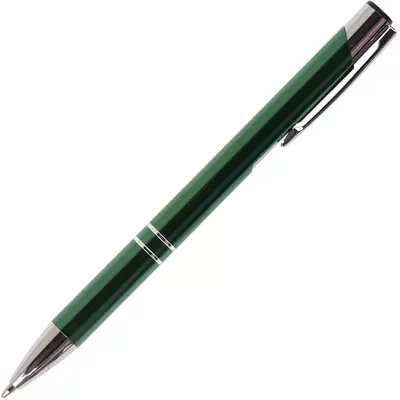 Ручка шариковая подарочная FIORENZO пластиковый футляр, корпус зеленый, синий