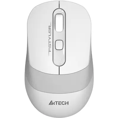 Мышь A4Tech Fstyler FG10S белый/серый оптическая (2000dpi) silent беспроводная USB для ноутбука (4bu