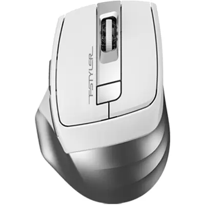 Мышь A4Tech Fstyler FB35 белый/серый оптическая (2000dpi) беспроводная BT/Radio USB для ноутбука (6b