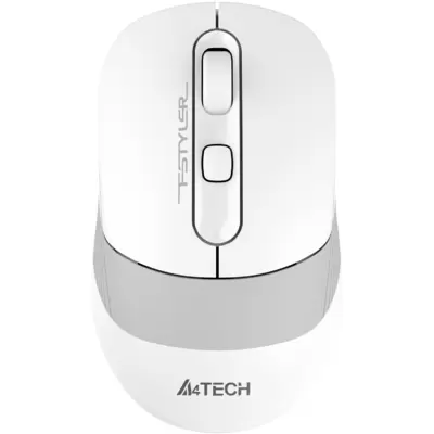 Мышь A4Tech Fstyler FB10C белый/серый оптическая (2400dpi) беспроводная BT/Radio USB (4but)