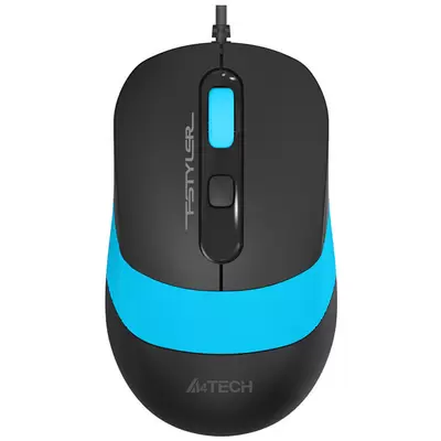 Мышь A4Tech Fstyler FM10 черный/синий оптическая (1600dpi) USB (4but)