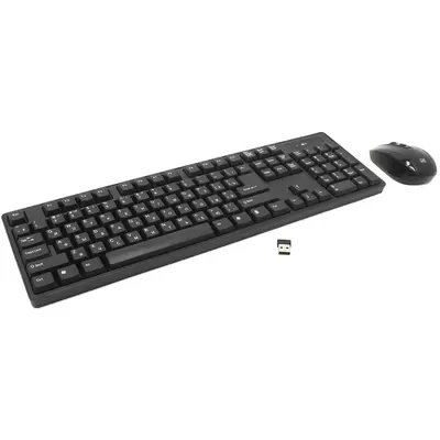 Комплект беспроводная клавиатура + мышь Defender "C-915", черный