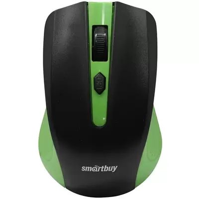 Мышь беспроводная Smartbuy ONE 352, зеленый, черный, 3btn+Roll